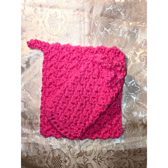 Handmade Pink Wash Cloth Soap Bag Set Of 2 - Picture 1 of 2